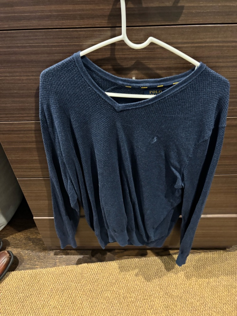 Polo by Ralph Lauren Navy Blue V-Neck Sweater